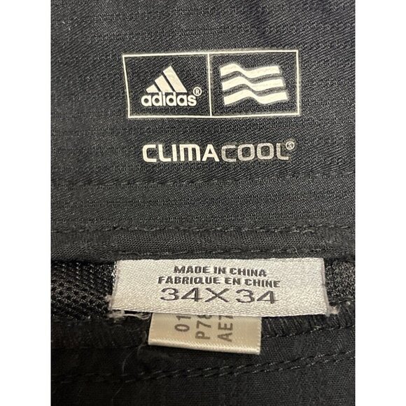 ADIDAS Men's Climacool Vented Black Stripe Golf Trouser Pants Size 34 Athletic - Picture 7 of 8